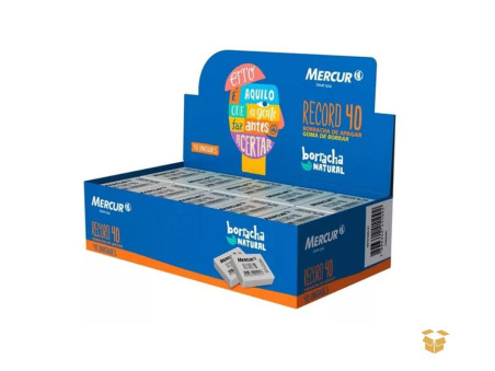 BORRACHA MACIA BRANCA N.40 MERCUR C/40