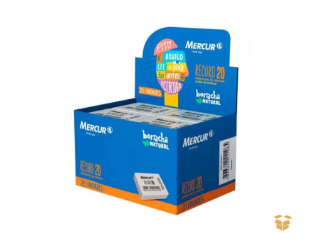 BORRACHA MACIA BRANCA N.20 MERCUR C/20