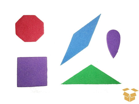 RECORTE EVA FORMAS GEOMETRICAS C/84