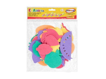 RECORTE EVA FRUTAS EVA C/60