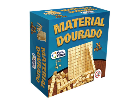 MATERIAL DOURADO  74 PECAS MADEIRA