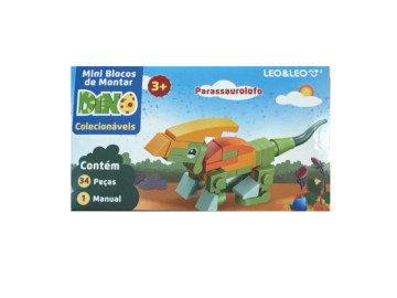 BLOCO DE MONTAR MINI DINO...
