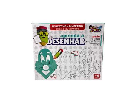 JOGO APRENDA A DESENHAR 12 PECAS