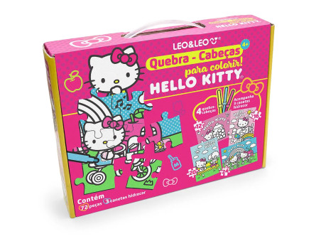 QUEBRA CABECA HELLO KITTY 4X1 P/COLORIR
