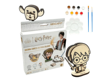 QUEBRA CABECA HARRY POTTER 3D P/COLORIR