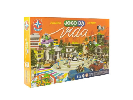 JOGO TABULEIRO DA VIDA C/ROLETA E PECAS