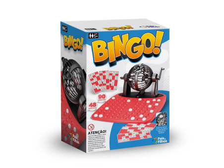 JOGO BINGO C/GLOBO+NUMEROS+48 CARTELAS