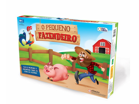 JOGO TABULEIRO PEQUENO FAZENDEIRO+PECAS