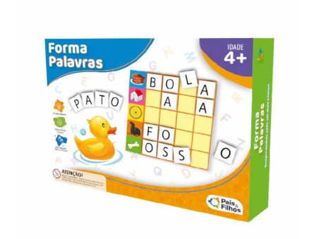 FORMA PALAVRAS 8 CARTELAS+160 LETRAS