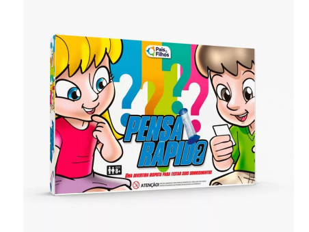 JOGO PENSA RAPIDO 180 CARTAS+PECAS