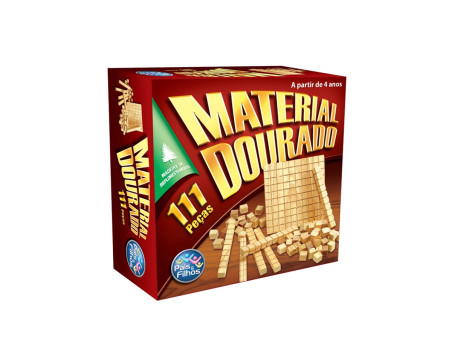 MATERIAL DOURADO 111 PECAS MADEIRA