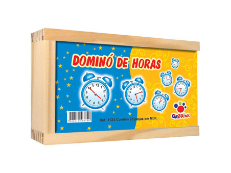 DOMINO HORAS MADEIRA 28 PECAS