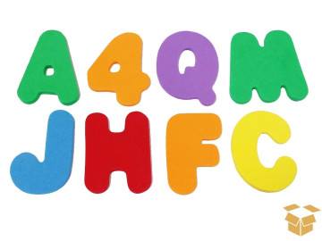 RECORTE EVA ABC+VOGAIS 3CM...