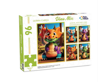 QUEBRA CAB.DINO MIX  96PECAS