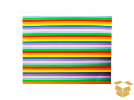 BORRACHA EVA LISTRADO ARCO IRIS 40X47 5F