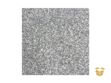 BORRACHA EVA GLITER PRATA...