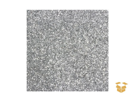 BORRACHA EVA GLITER PRATA 40X48 C10