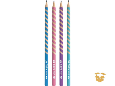 LAPIS PRETO CIS SPIRO GRIP C/48