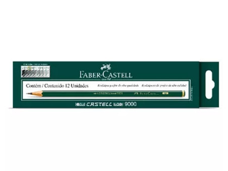LAPIS PRETO REGENTE 4B FABER 9000 C/12