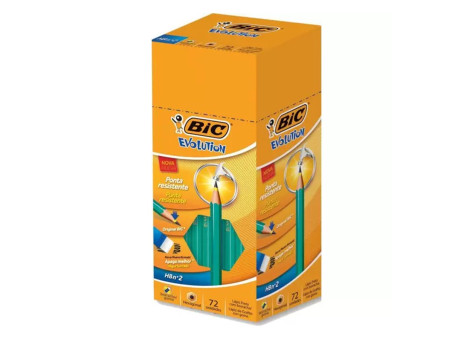 LAPIS PRETO BIC EVOLUTION SEXTAV.HB C/72