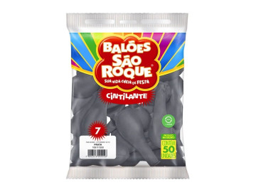 BALAO PRATA N.07 CINTILANTE...