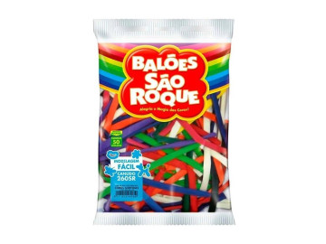 BALAO CANUDO MISTO C/50