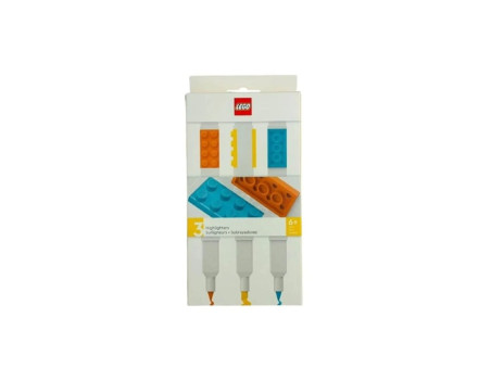 CANETA DESTACA TEXTO LEGO 03 CORES