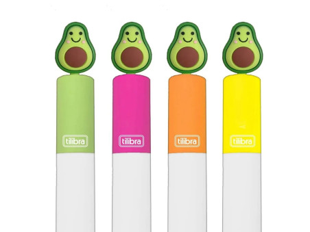 CANETA DESTACA TEXTO ABACATE CORES