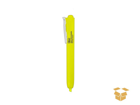 CANETA DESTACA TEXTO AMARELO RETRAT.C/10