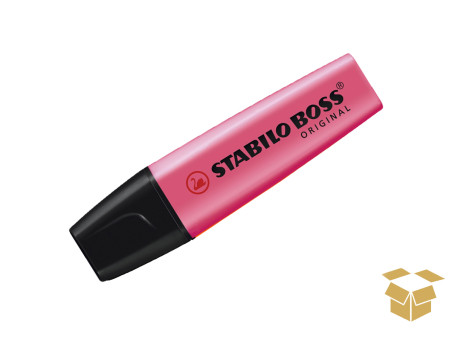 CANETA DESTACA TEXTO ROSA BOSS C/10