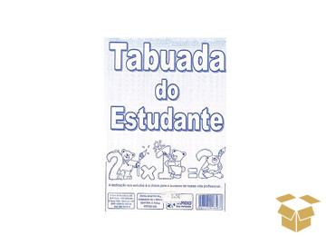 TABUADA 06 FOLHAS 10X15CM.C/50