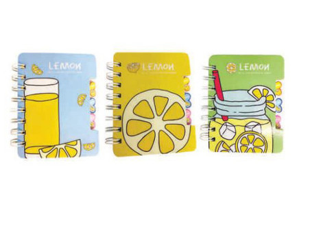 CADERNETA ESP. 57F.CUTE LEMON 09X12 CD.