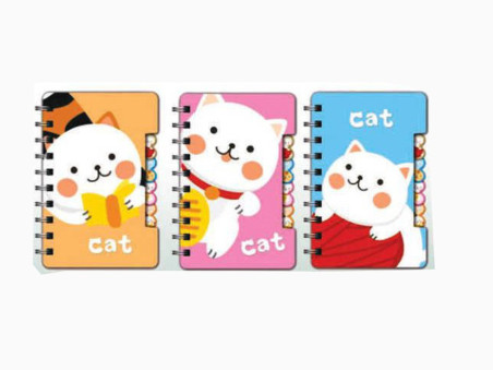 CADERNETA ESP. 57F.CUTE CAT 09X14 CD.