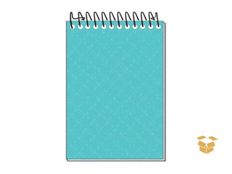 CADERNETA ESP. 64F.AZUL 07X10 VERT.C/10