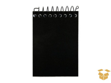 CADERNETA ESP. 64F.PRETA...