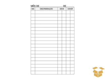 CADERNETA DEVE/HAVER...
