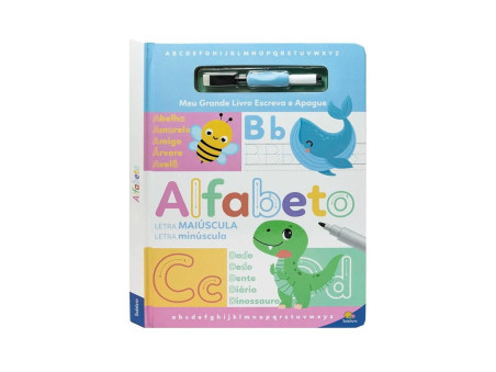 LIVRO EDU.ESCREVA E APAGUE ALFABETO+PINC