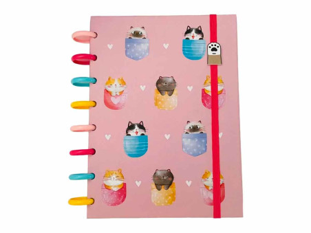 CADERNO INTELIG.100F.GATINHOS 120G.