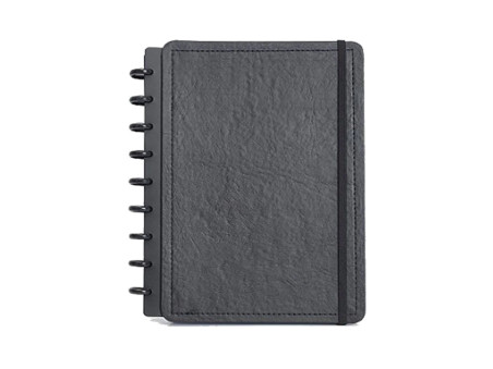 CADERNO INTELIG. 80F.1M.COURO BLACK M