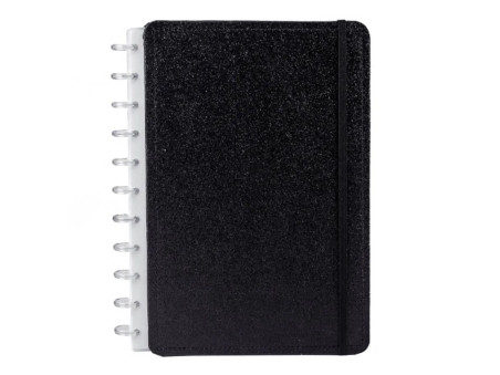 CADERNO INTELIG. 80F.1M.SHINE PRETO G