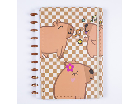 CADERNO INTELIG. 80F.1M.CAPIVARA G
