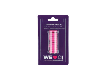 DISCOS + ELASTICO SUPER PINK M
