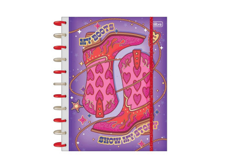 CADERNO INTELIG.160F.10M.WEST GIRL TILID