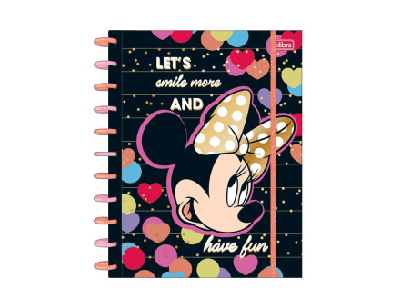 CADERNO INTELIG.160F.10M.MINNIE CONECT