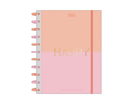 CADERNO INTELIG.160F.10M.HAPPY TILID.