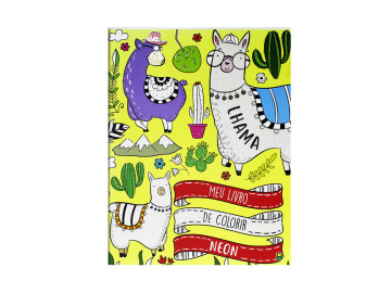 LIVRO COL.NEON LHAMA