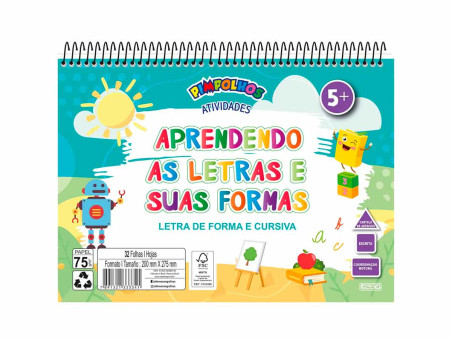 CADERNO ATIV.LETRAS CURSIVA 32F.