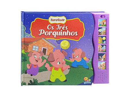 LIVRO SOM TRES PORQUINHOS LER E OUVIR