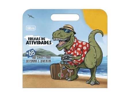 LIVRO ATIV.DINOSSOUROS RAPTOR MALETA+AD.