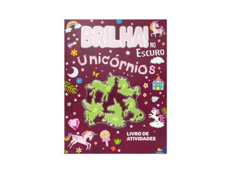 LIVRO INF.BRILHA NO ESCURO UNICORNIOS